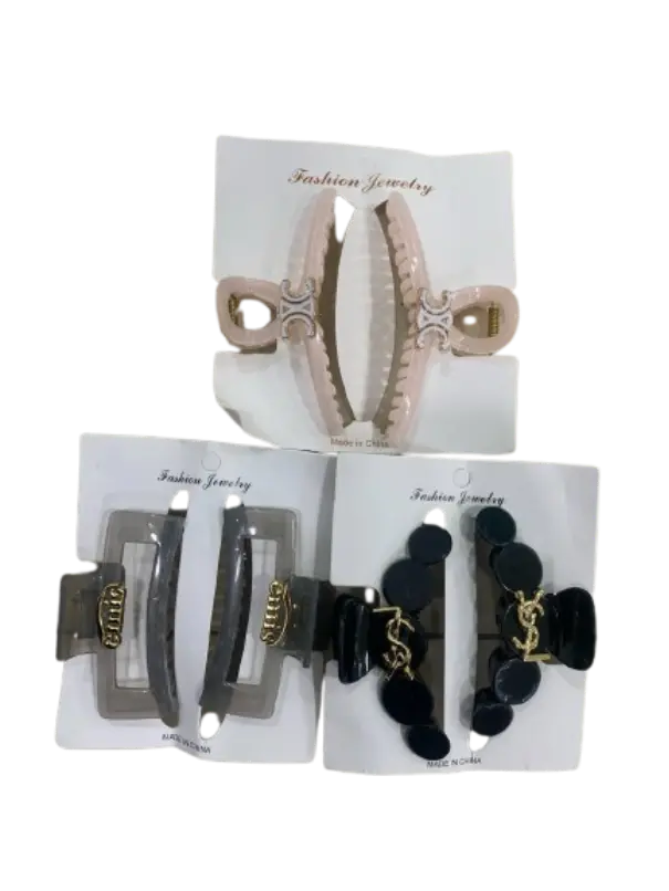 309-Fashion Jewelry ឈុតដង្កៀបចាប់ធំៗចម្រុះម៉ូត 2pcs