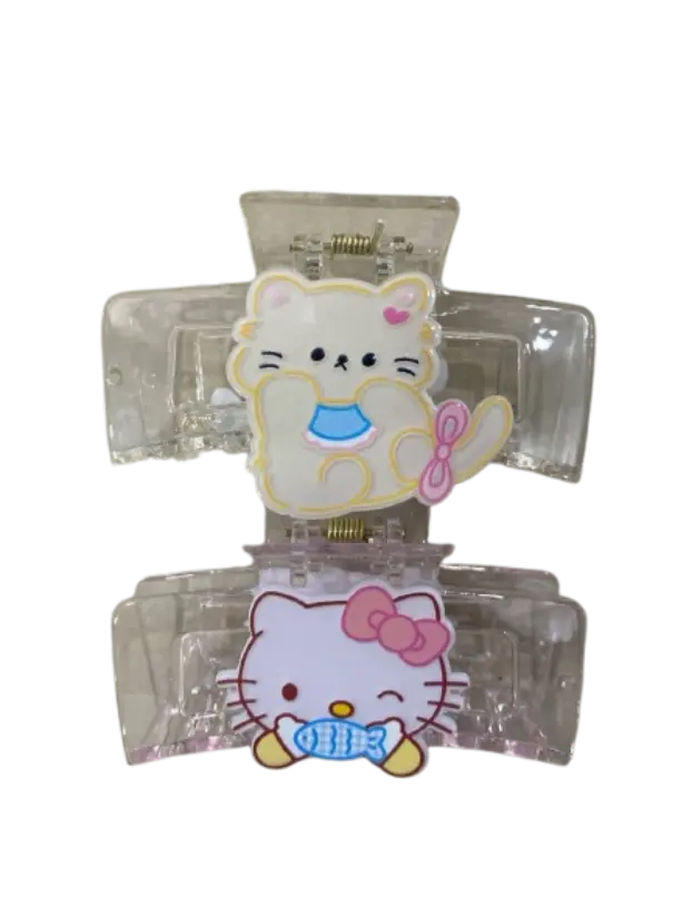 312-ដង្កៀបសក់ថ្លាជ្រុងមានរូបតុក្កតាធំ