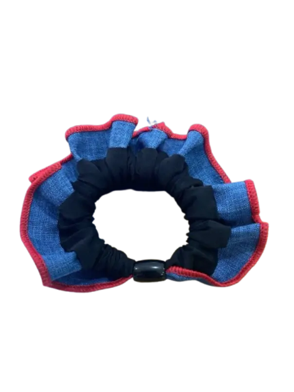 319-កៅស៊ូចងសក់ក្រណាត់មានគុជខ្មៅមូលវែង