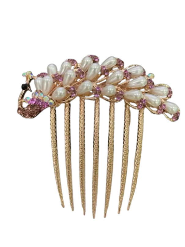 ស្នៀតសក់ដែកជើង7ម៉ូតក្ងោក