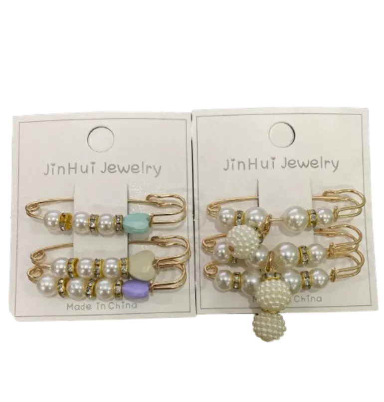 JinHui ម្ជុលខ្ទាស់ចម្រុះម៉ូត 3pcs