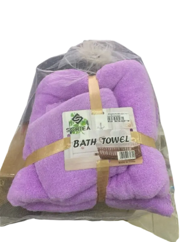 Schjea Bath Towel ឈុតកន្សែងពោះគោ #35174-1