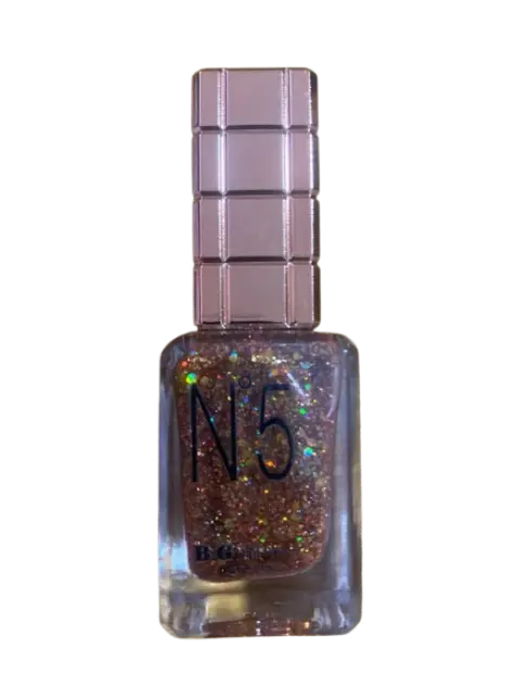 B.G Nail Polish N5 ថ្នាំក្រចកផ្លេកៗចម្រុះពណ៌