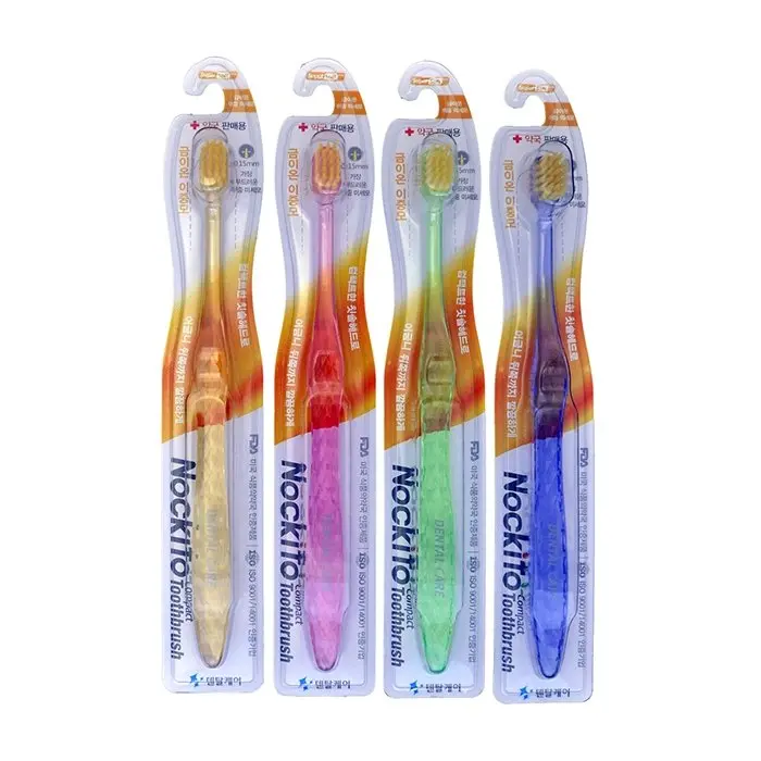 Nockito toothbrush​ compact​​ super soft លឿង