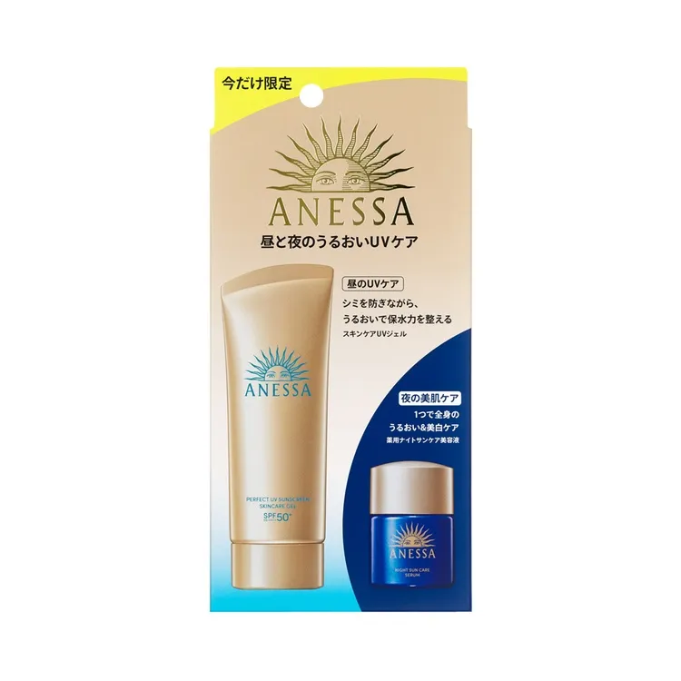 ANESSA Sunscreen Gel+Night cream 90g+12g