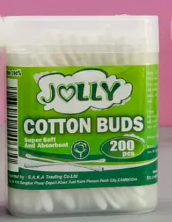 JOLLY សំឡីត្បាល់ត្រចៀកជ្រុង 200pcs-7033