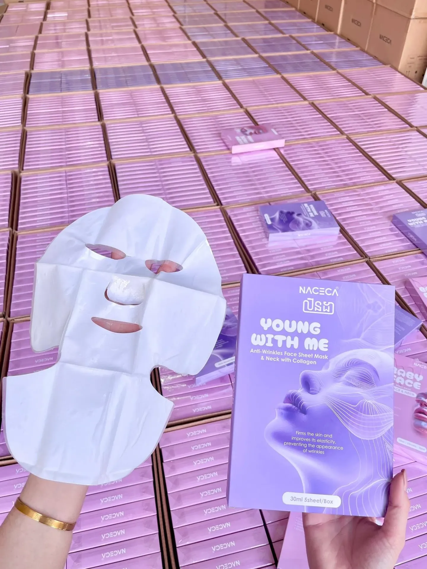 [FB-413016] Naceca young with ពណ័ស្ចាយ mask *5 30ml