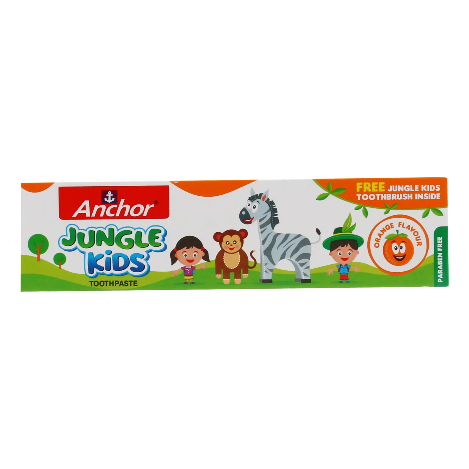 Anchor ថ្មាំដុសធ្មេញក្មេង Jungle Kids Orange 50 g