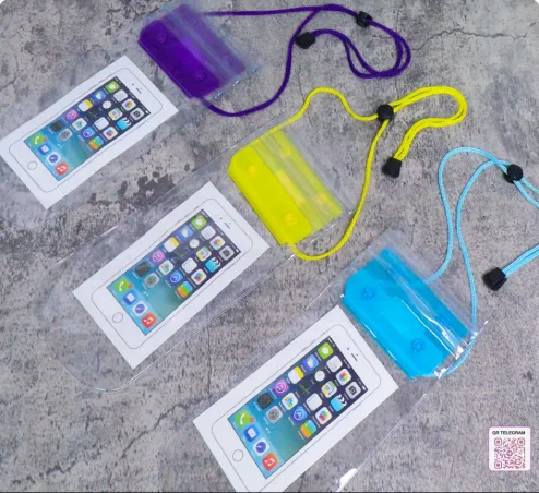 កាបូបផ្លាស់ស្ទីកដាក់ទូរស័ព្ទការពារទឹក