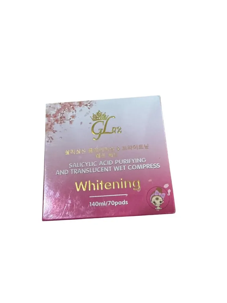 GL72 Whitening សំឡីជូតមុខ 140ml/70pads