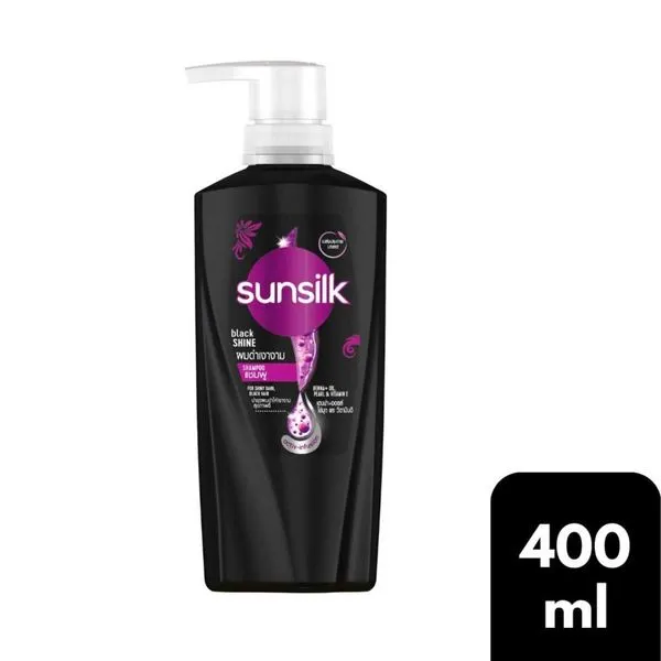 សាប៊ូកក់សក់SUNSILK BLACK SHINE 400ML