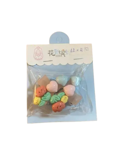 144-Flower Colorful ឈុតកង្កៀបតូច 2pcs