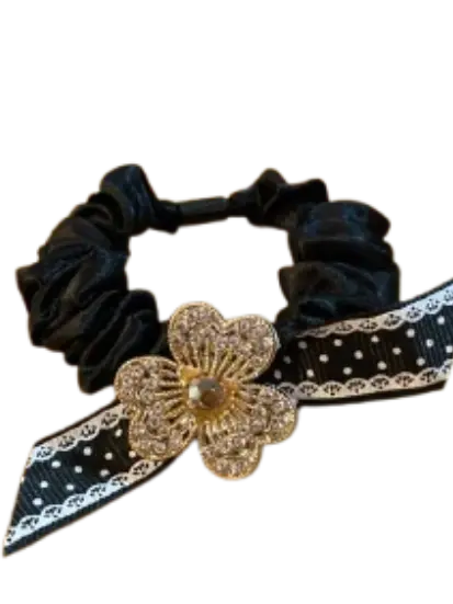 159-កៅស៊ូចងសក់ផ្កា3ជ្រុងគុជកណ្ដាល