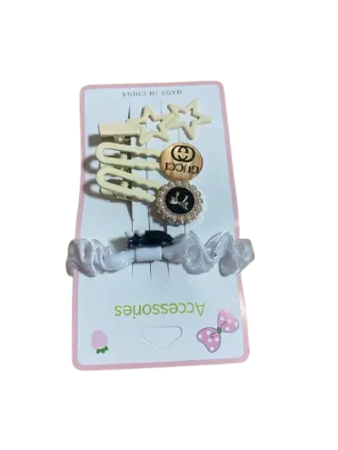 181-ឈុតដង្កៀបកៀបសក់Cute 4pcs