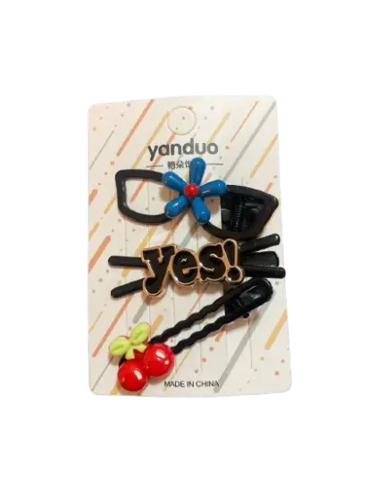 141-Yanduo ឈុតដង្កៀបកៀបសក់ 3pcs