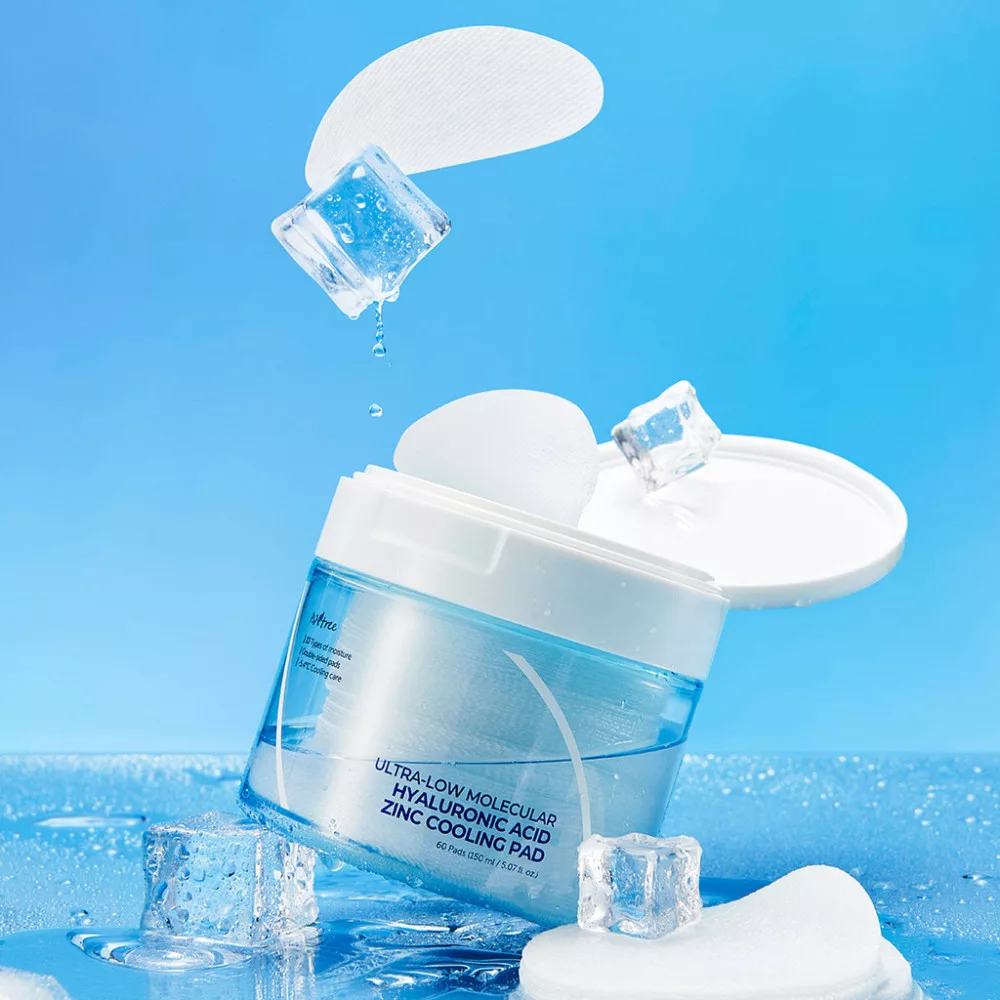 Isntree សំឡីជូតមុខ Zinc Cooling 60*150ml