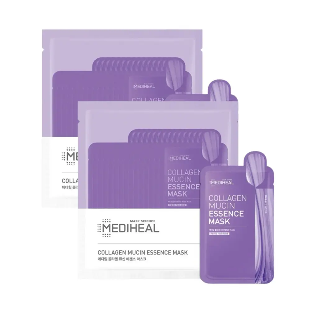 Mediheal Collagen Mucin Essence Mask Purple 25ml*15pcs