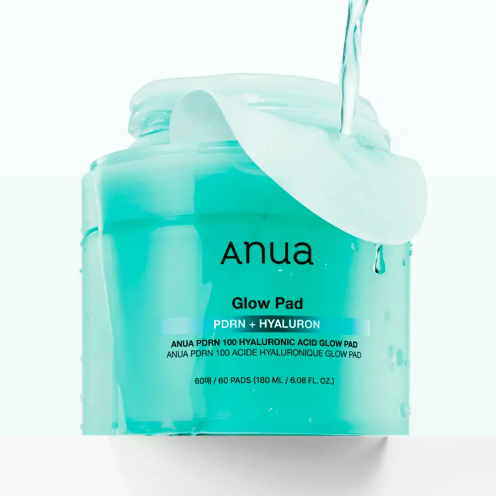 Anua PDRN + Hyaluron Glow Cyan Pads 180ml*60