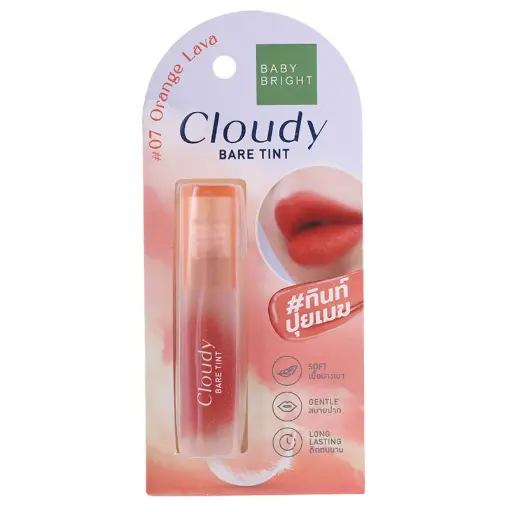 Baby bright-Cloudy Bare Tint ក្រែមលាបមាត់#07 2.6g