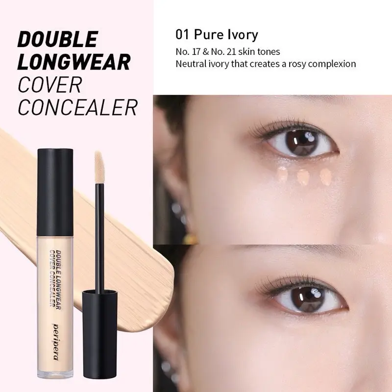 Peripera Double Longwear Cover Concealer #01W 5.5g