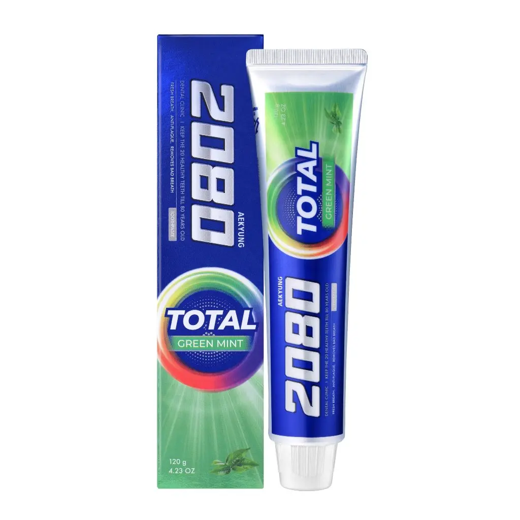 AEKYUNG ថ្នាំដុសធ្មេញ2080 Total Green Mint 120g-8197