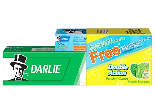 Darlie Double Action + Salt Herbal Fresh 225g+35g