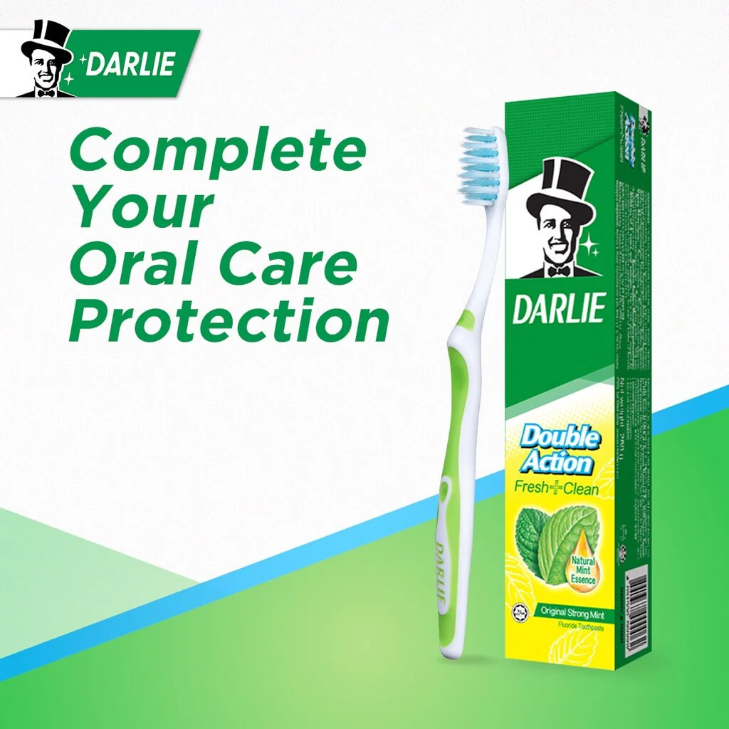 Darlie Double Action Toothpaste + Toothbrush 225g+T27