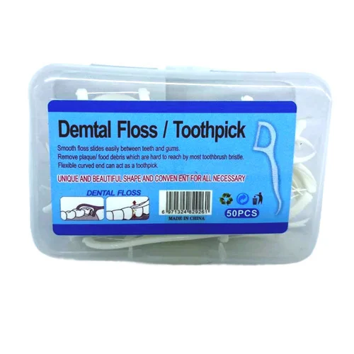 [408059] Dental Floss ខ្សែទាក់សំណល់ 50pcs