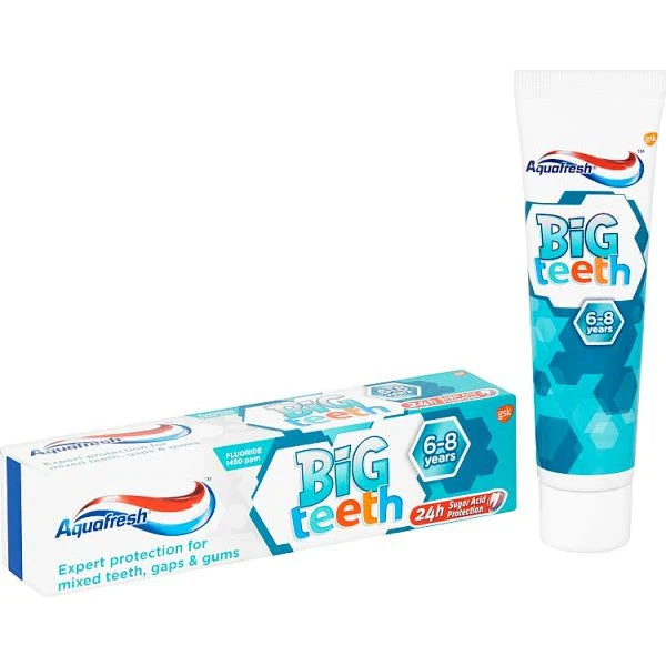 Aquafresh Big Teeth 6-8years Toothpaste 50ml