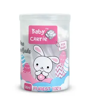 [408081] Baby Cherie Pure Cotton Buds Mini Purest 100sticks