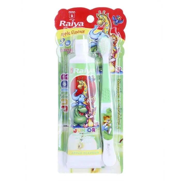Raiya Junior Children Toothpaste Apple+Toothbrush 75gm