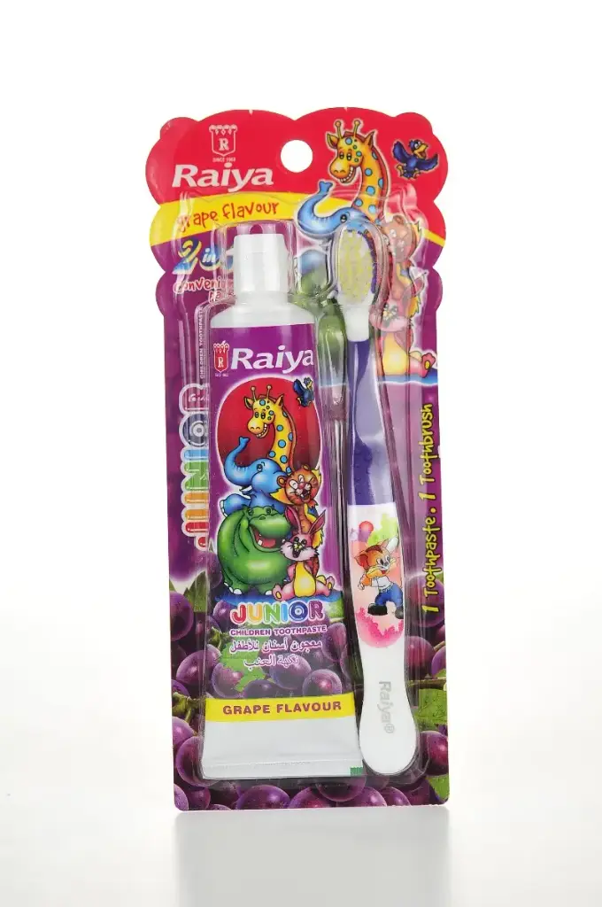 Raiya Junior Children Toothpaste Grape+Toothbrush 75gm