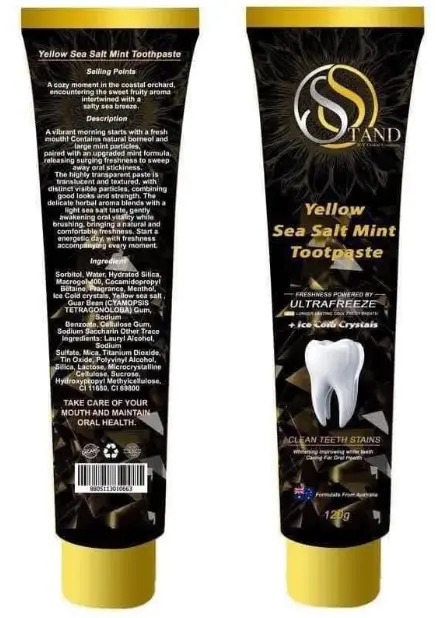 Tand Yellow Sea Salt Mint Toothpaste +Toothbrush