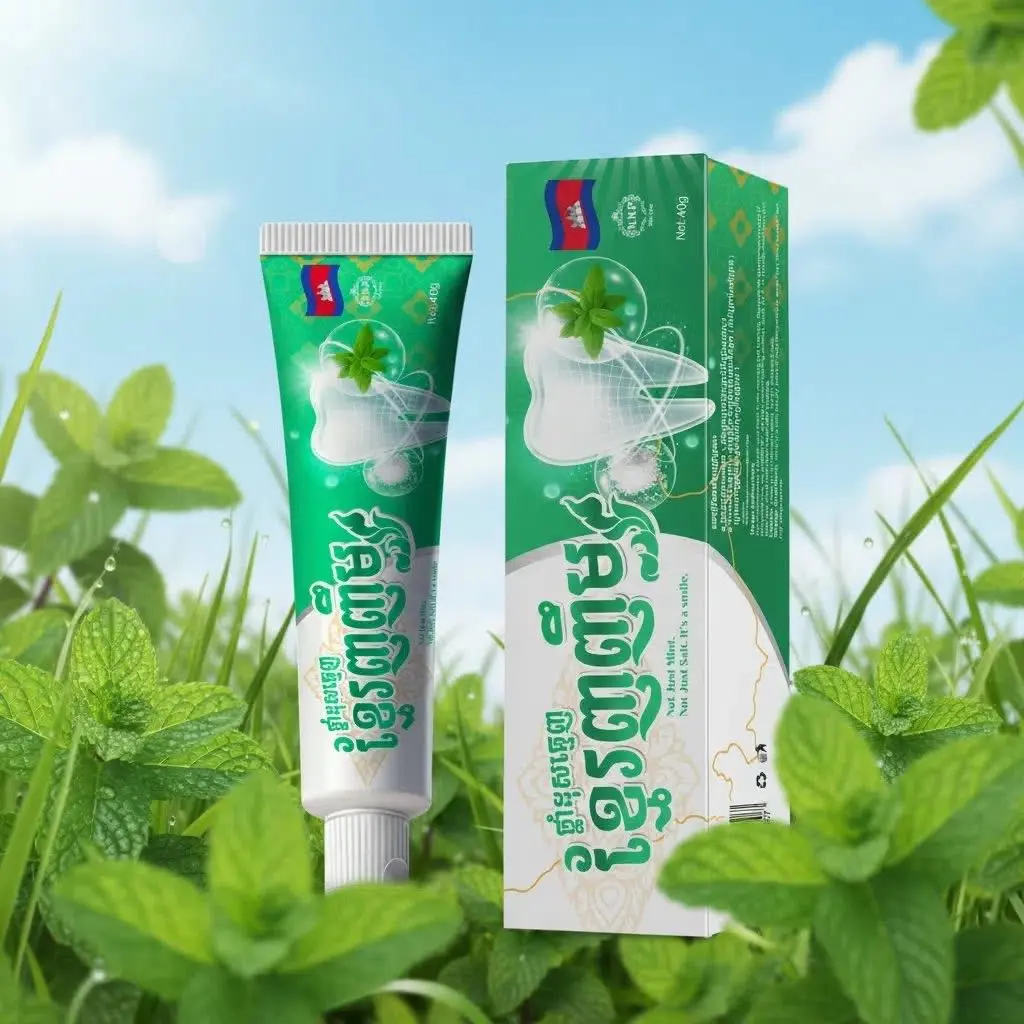 NNP ថ្នាំដុសធ្មេញខ្មែរញញឹមប្រអប់តូច 40g*12