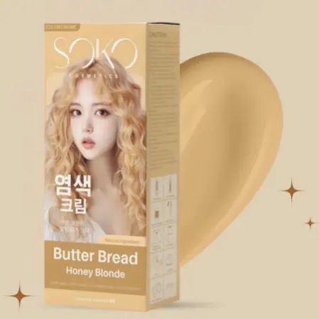SOKO ថ្នាំលាបសក់ Butter Bread Honey Blonde