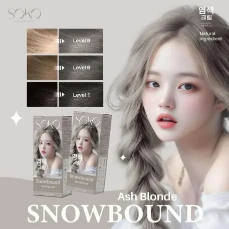 SOKO ថ្នាំលាបសក់ Snowbound Ash Blonde