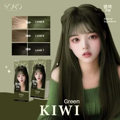 SOKO ថ្នាំលាបសក់ Kiwi Green