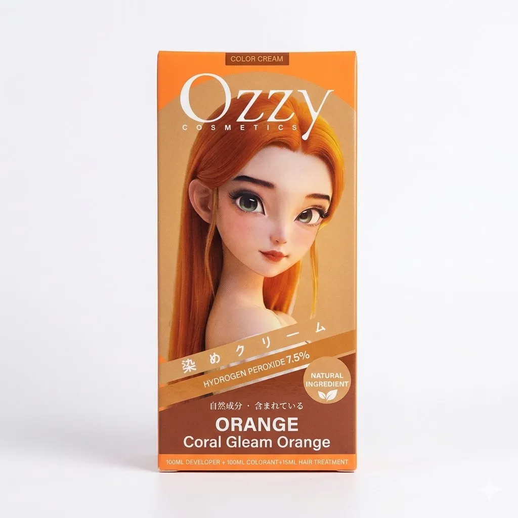 Ozzy ថ្នាំលាបសក់ Coral Gleam Orang-4089