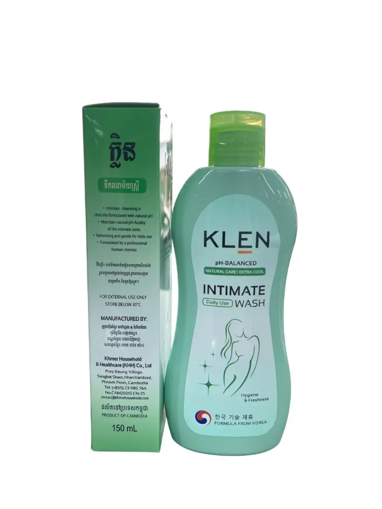 KLEN pH-Balanced Intimate Extra Cool Green 150ml*12