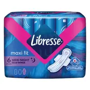 Libresse សំឡីអនាម័យយប់ 6pads*32cm