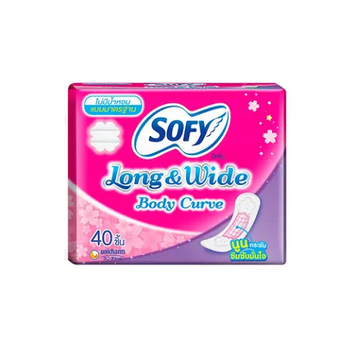 Sofyសំឡីអនាម័យវែងនិងធំ40សន្លឹក