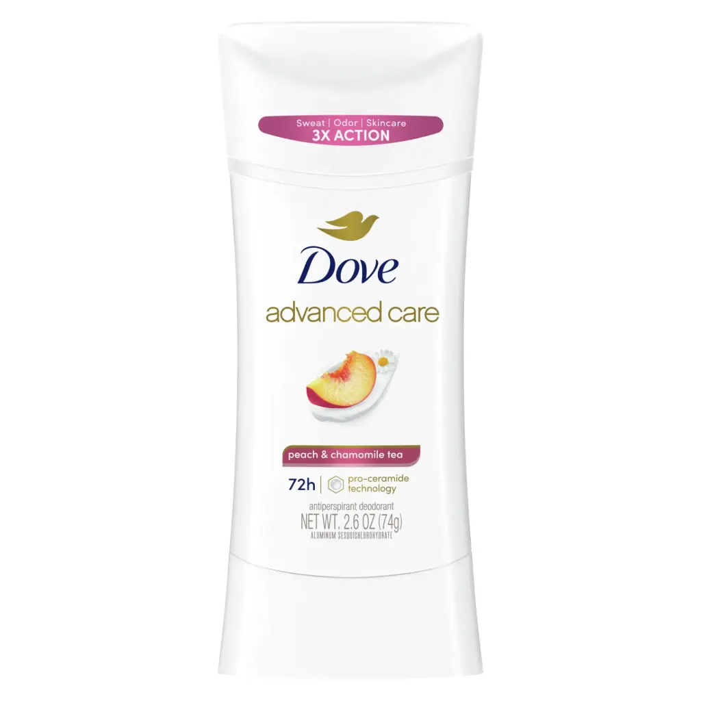 Dove advanced pech & chamomile tea 74g