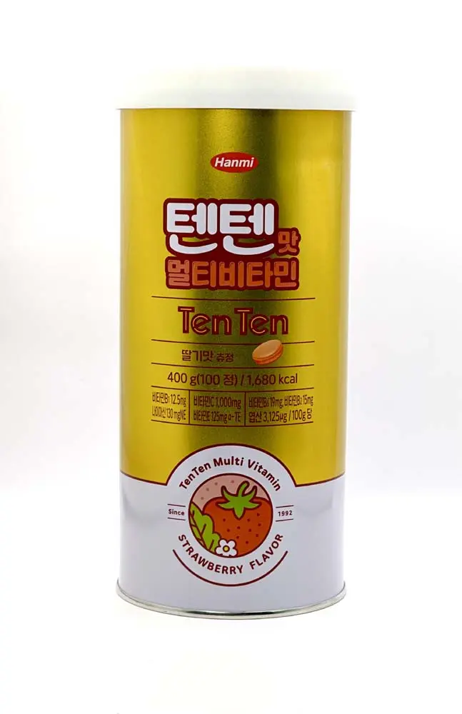 TenTen ស្ករគ្រាប់លូតកម្ពស់Strawberry 400g*100