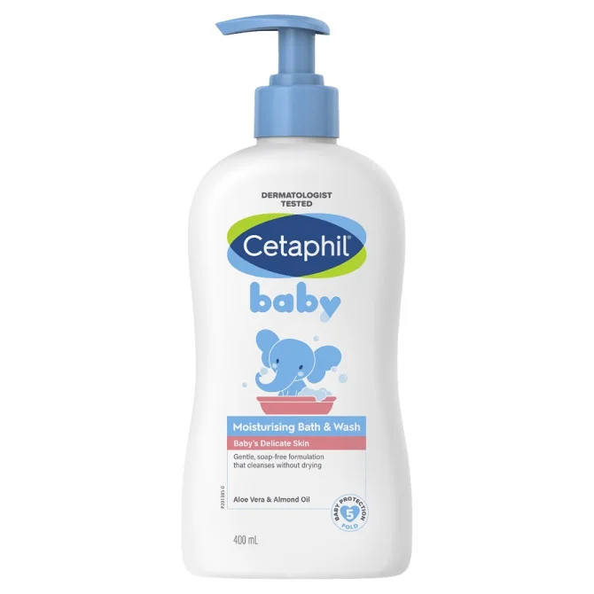 Cetaphil Baby Moisturising Bath & Wash Aloe&Almond Oil 400ml