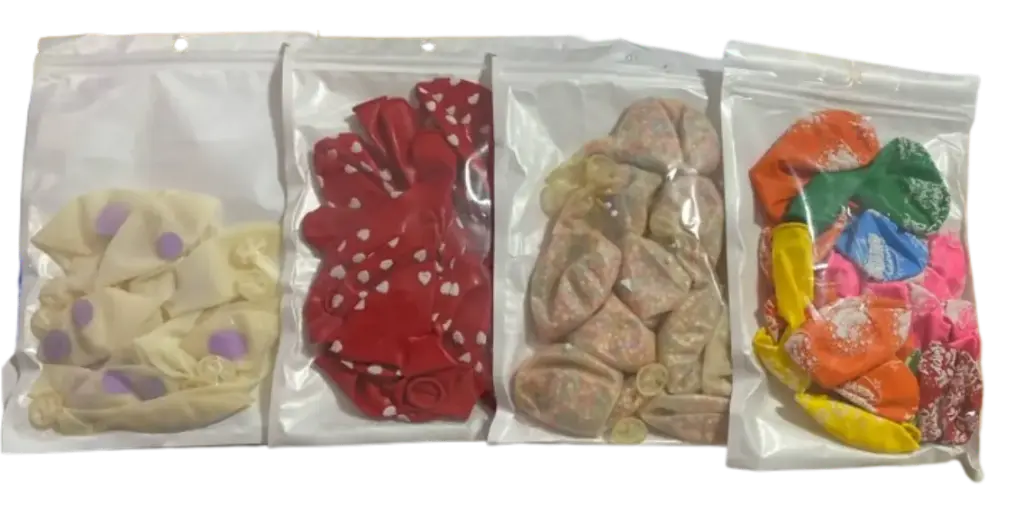 ឈុតប៉េងប៉ោងចម្រុះពណ៌កញ្ចប់ស