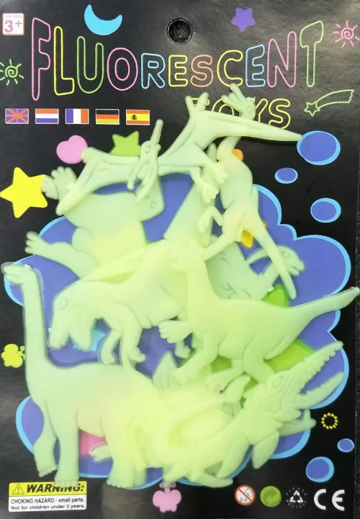 Fluorescent រូបសត្វបញ្ចេញពន្លឺពេលងងឹត #653