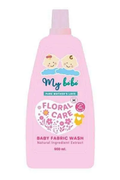 [414122] My Bebe Floral Care Baby Fabric Wash 900ml*12