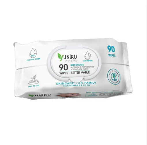 Yunikuកន្សែងសើមJasmine 90សន្លឹក