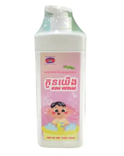 [414140] កូនយើង​ សាប៊ូកក់សក់និងដុះខ្លួនកូនក្មេង​ផ្កាឈូក​ 900ml