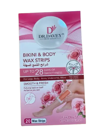 Dr.Davey Wax Strips Rose Flower 20pcs